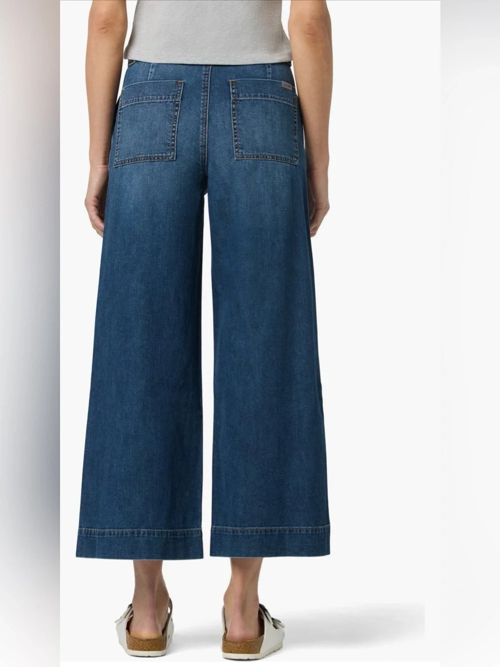Joe’s Tie Fromt Ankle Wide Jeans